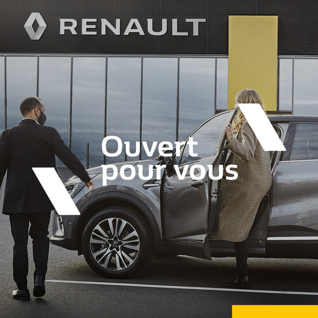Dès ce week-end, notre réseau Renault vous ouvre à nouveau ses portes ! 
 Nos éq...